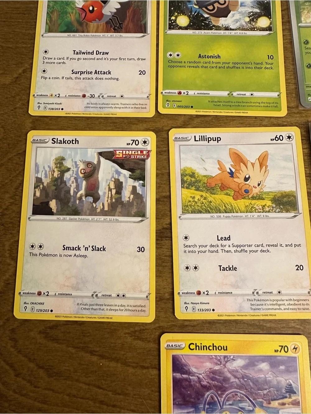 Lot of 7 Cute Pokemon Cards NM